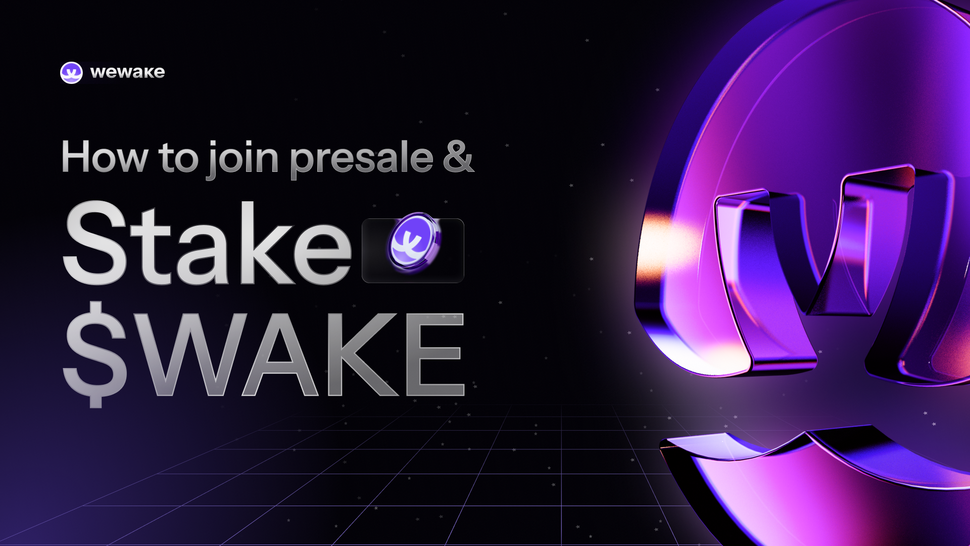 How to Join Presale & Stake $WAKE