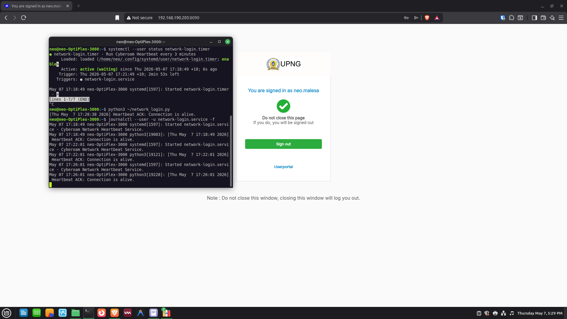 How I Automated My Network Login on Linux Mint Using Python and Systemd