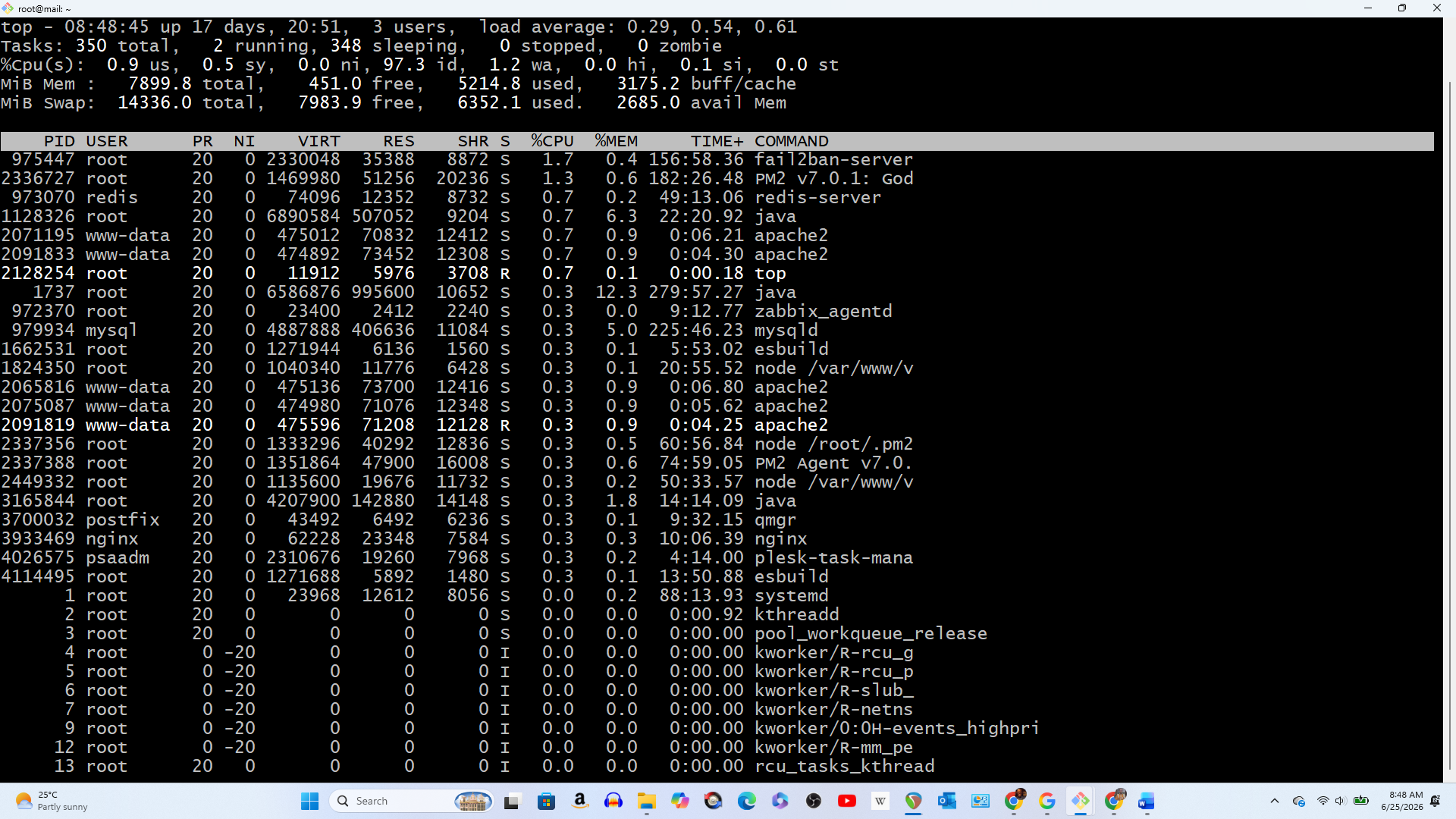 Reading the Vital Signs of a Live Production Linux Server