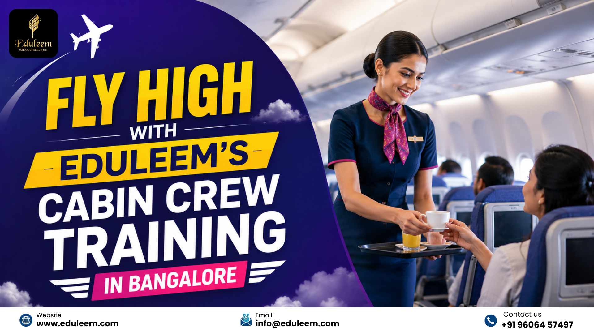 Fly High with Eduleem’s Cabin Crew Training in Bangalore