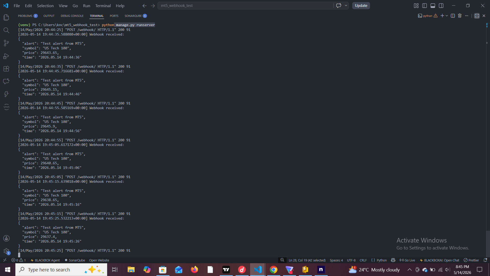 How I Got MT5 to Talk to Django
