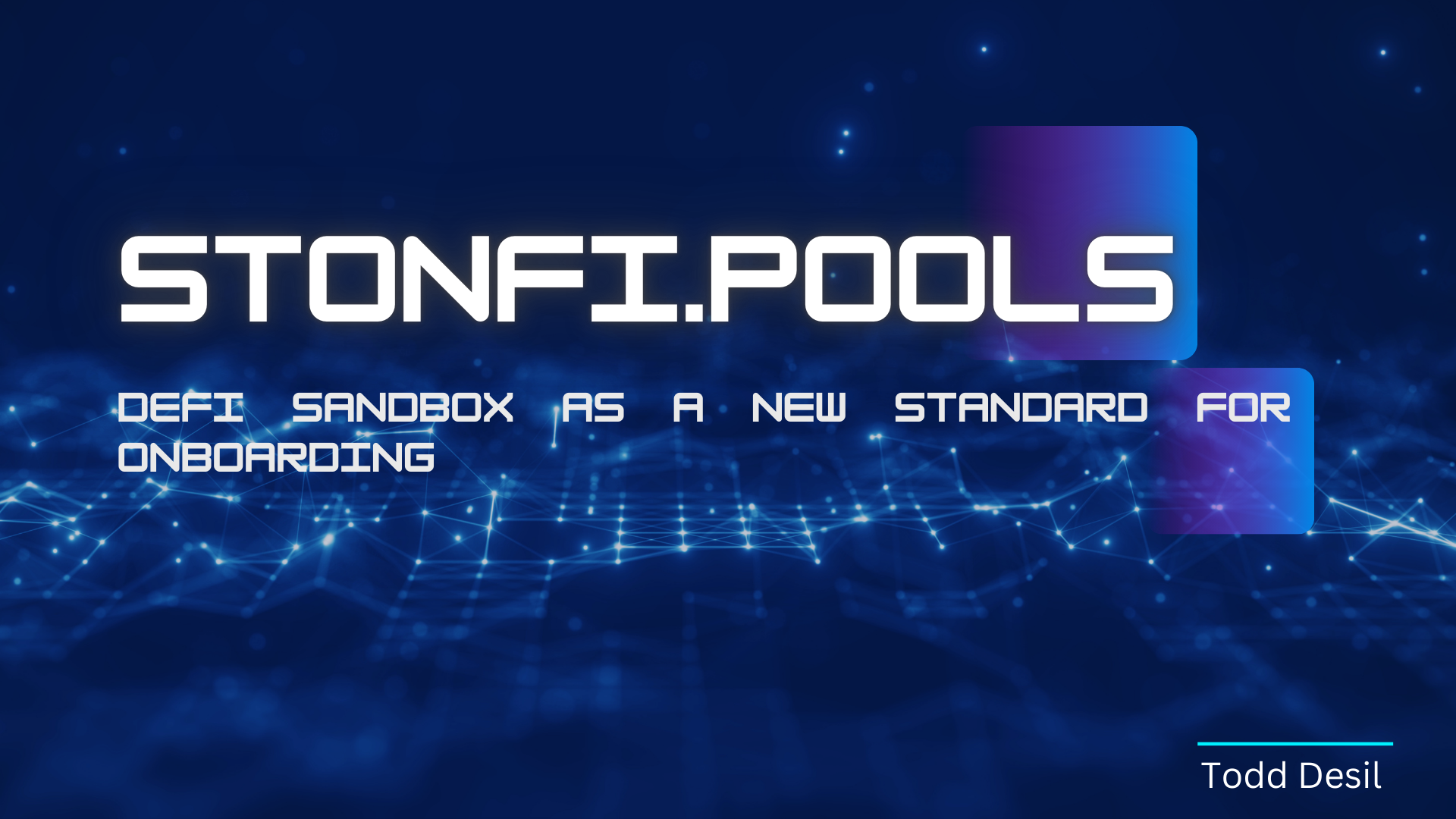 STONfi.pools: DeFi sandbox as a new standard for onboarding