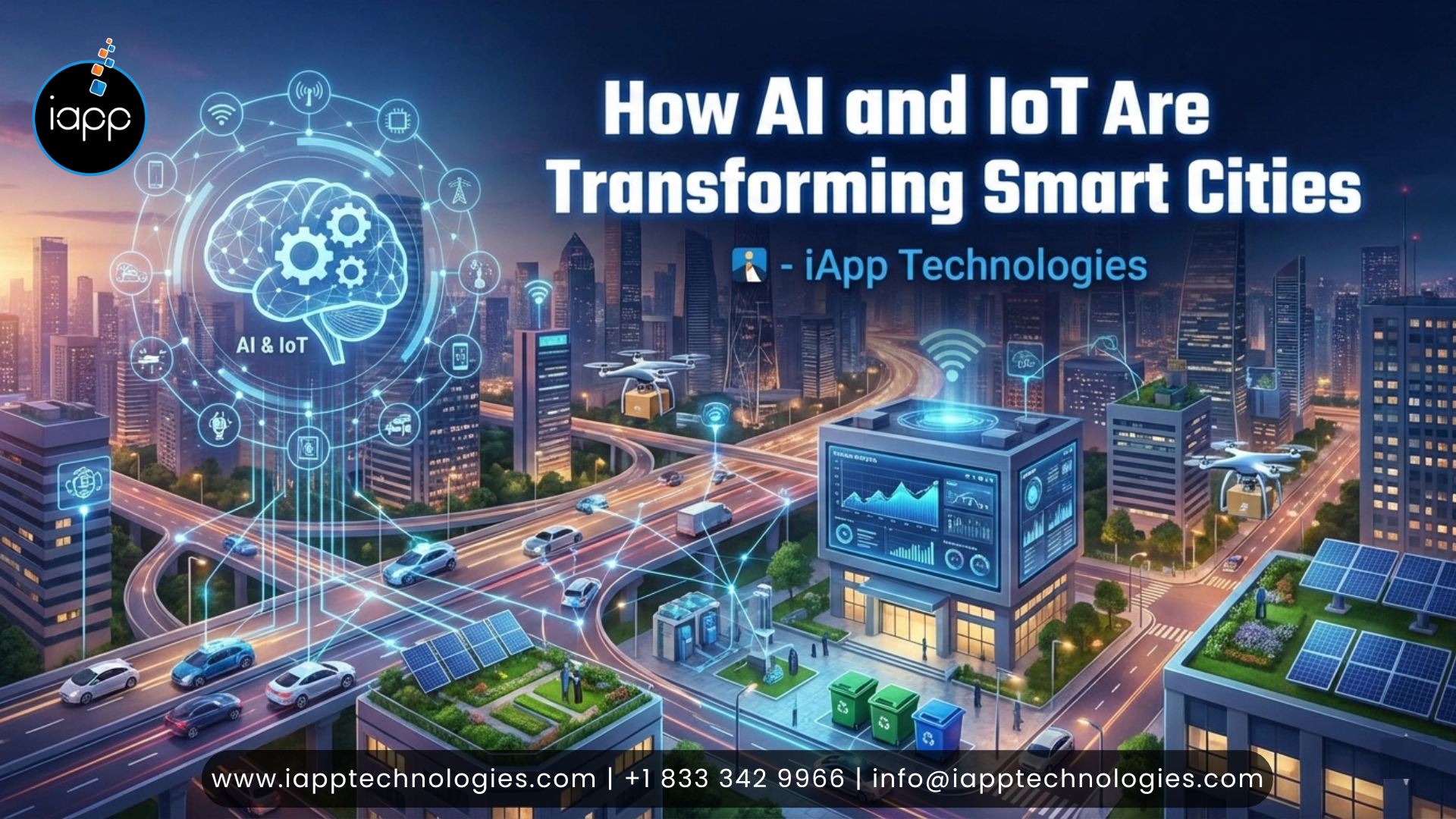 How AI and IoT Are Transforming Smart Cities — iApp Technologies