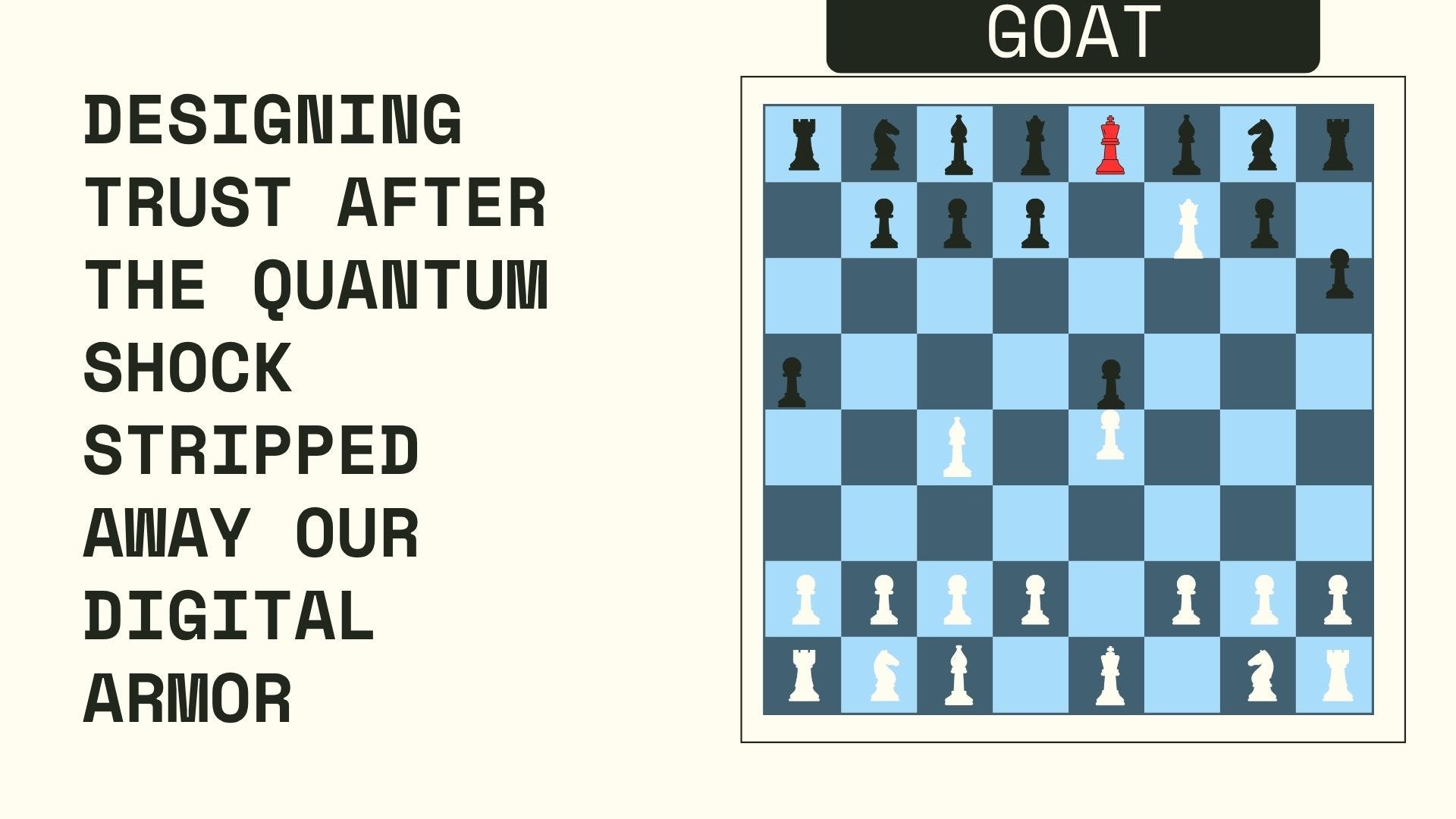 Designing trust after the Quantum Shock stripped away our digital armor