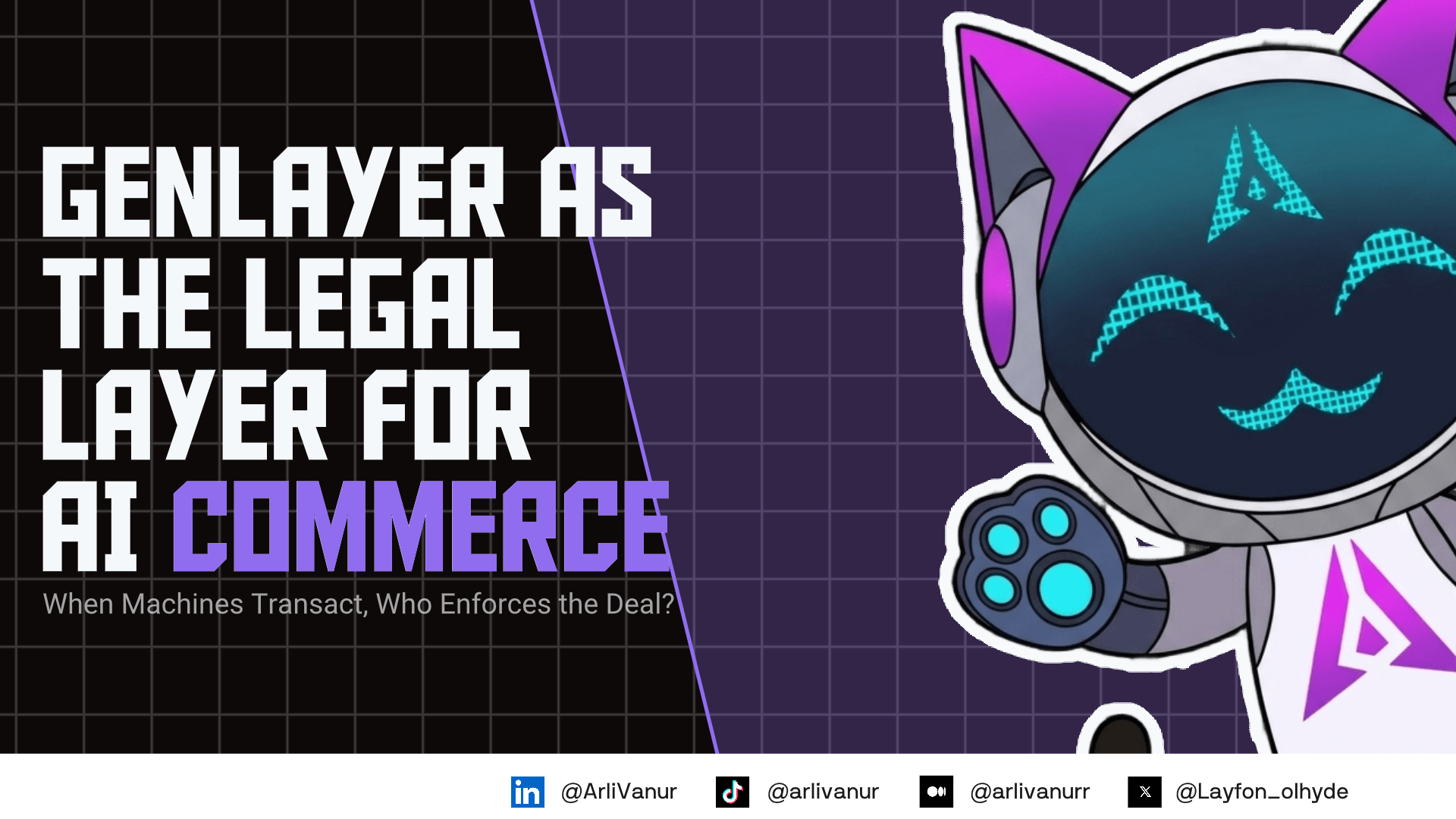 GenLayer as the Legal Layer for AI Commerce