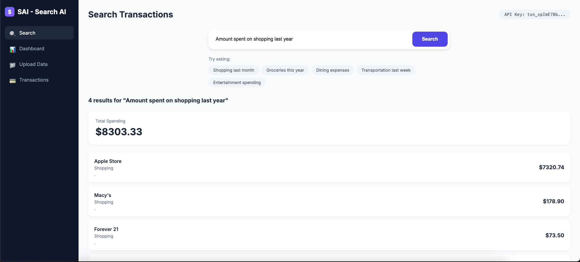 How I Built a Semantic Search Engine for My Transactions