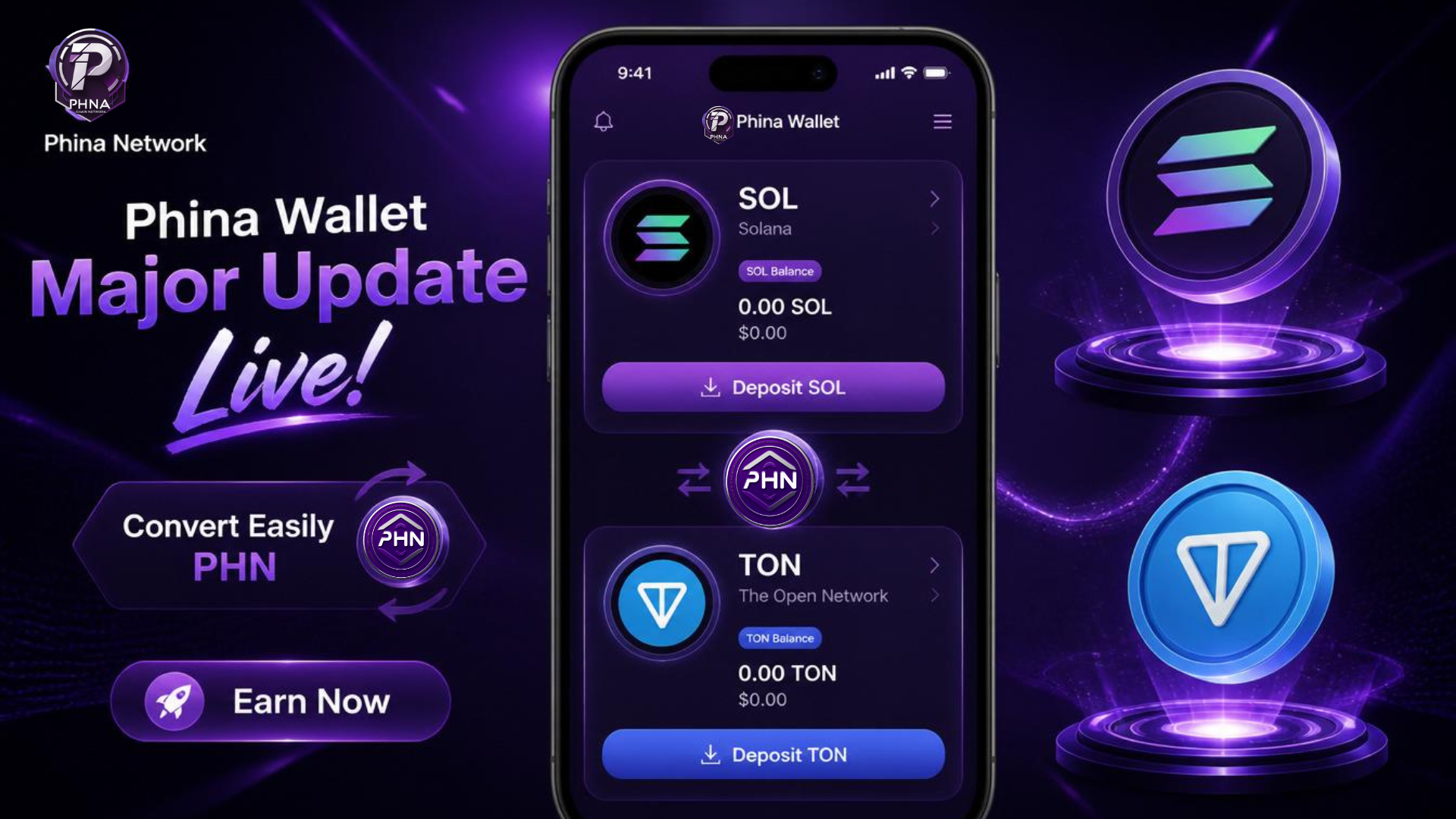  Phina Wallet Major Update Live! 