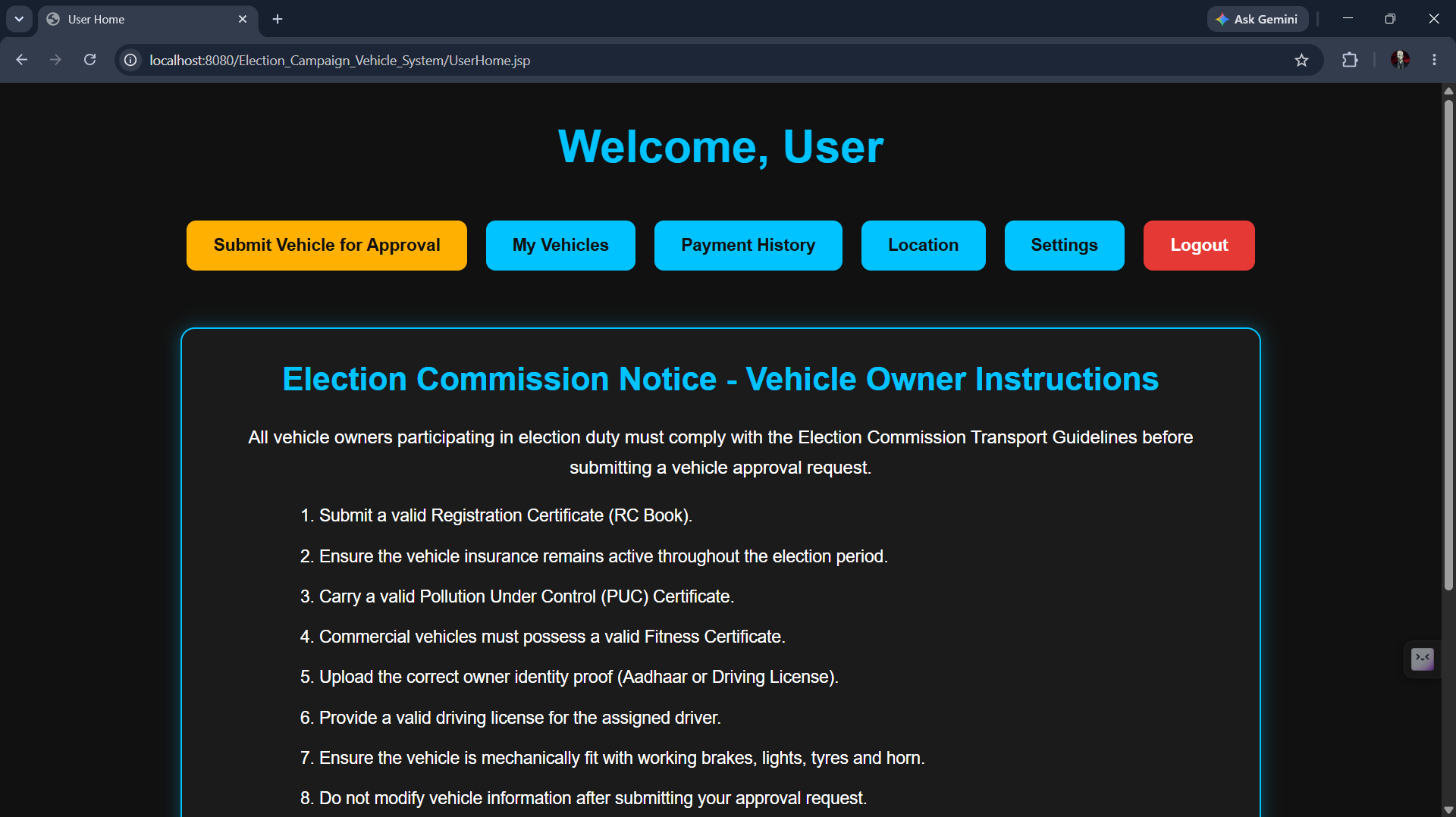 My First Java Web Project: What I Learned Building an Election Campaign Management System