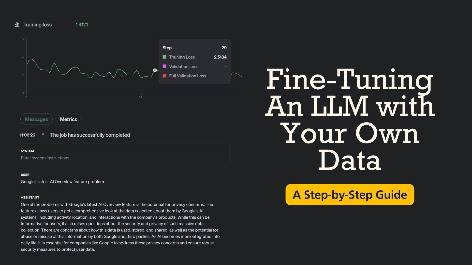 Fine-Tune Large Language Models With Your Own Data