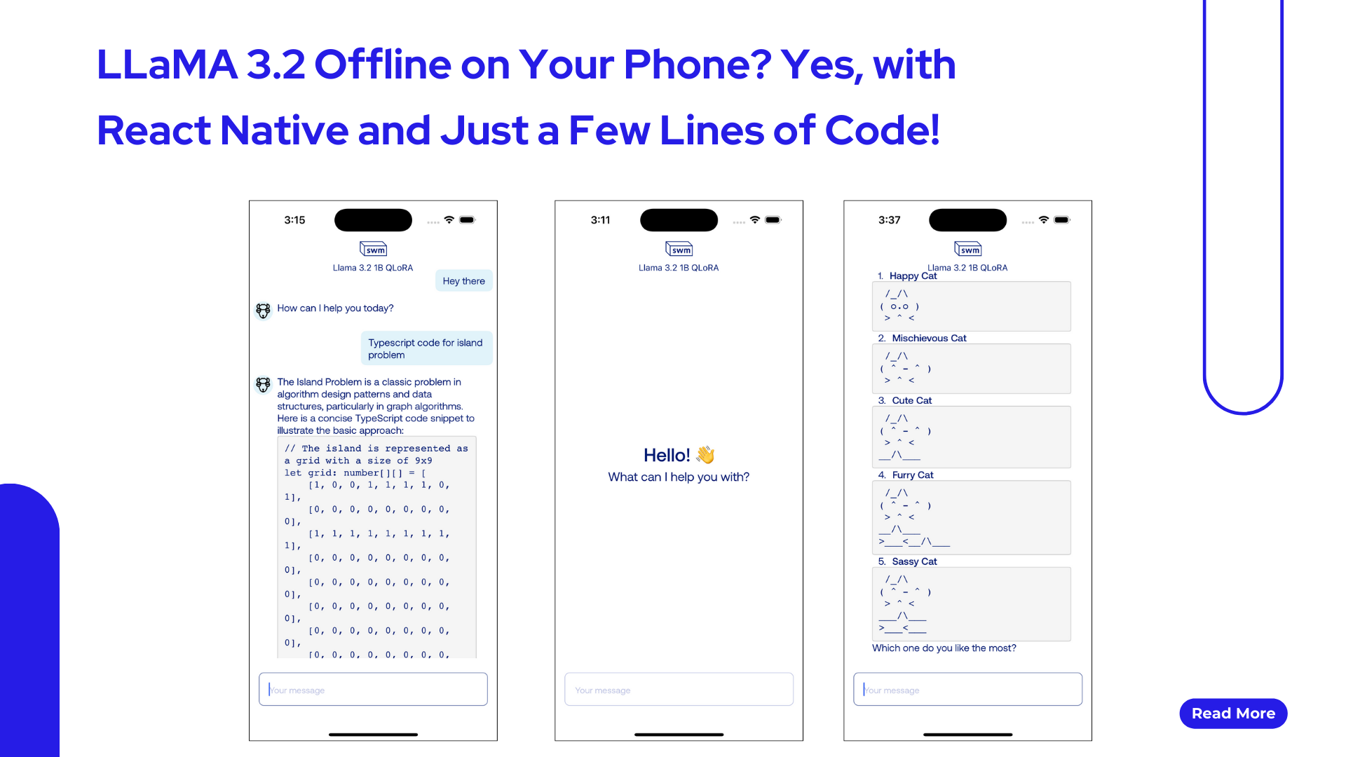 Run LLaMA 3.2 Offline in React Native with Just a Few Lines of Code!