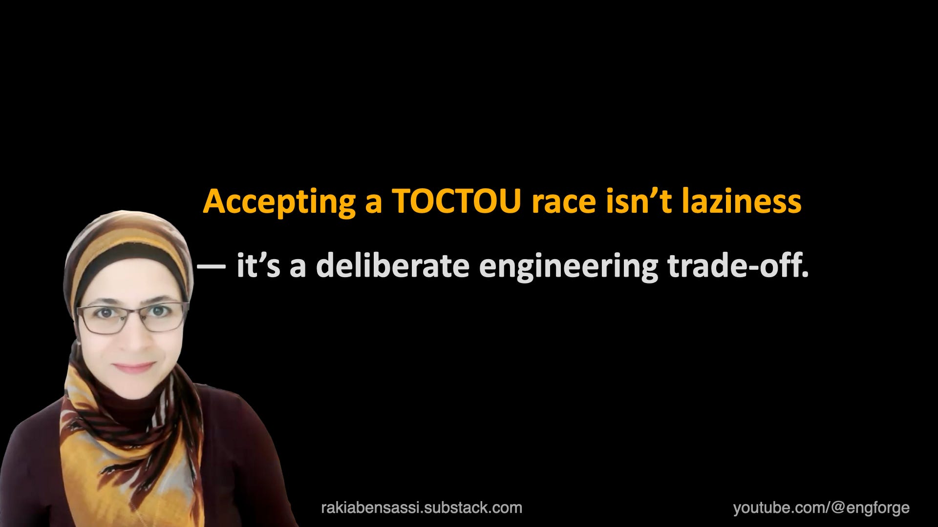 You Checked the Seat Was Empty. You Sat Down. Someone Beat You to It. That’s TOCTOU.