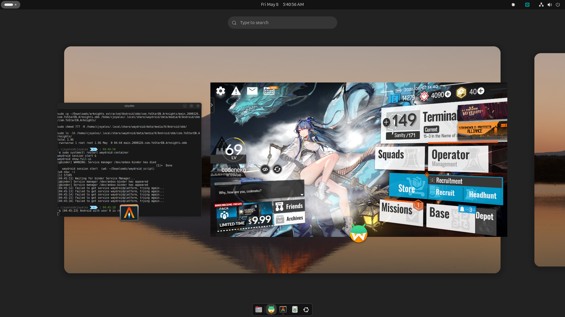 I Just Wanted to Play Arknights on Linux