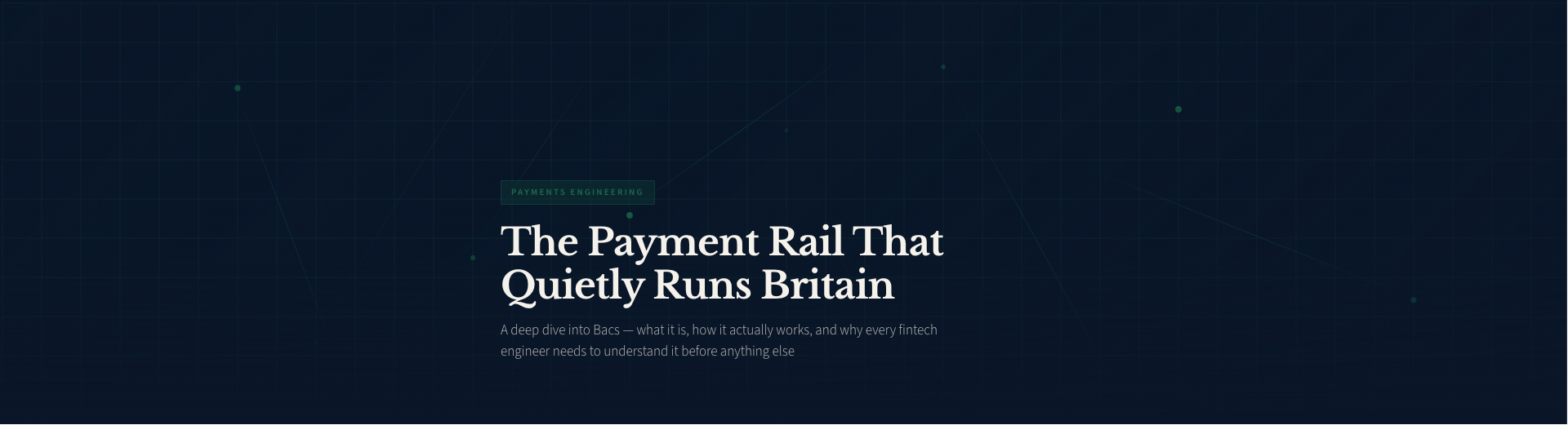 There is a payment system running underneath almost every British paycheck, utility bill, gym…