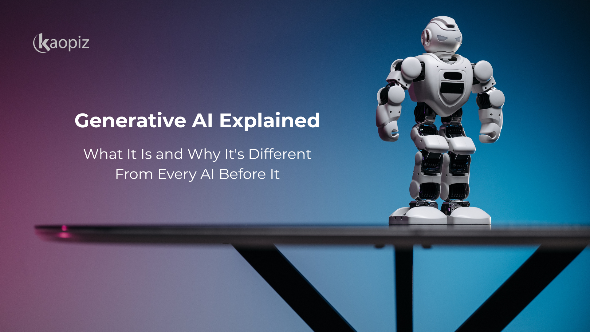 Not All AI Is the Same: What Makes Generative AI Different From Every Other Kind