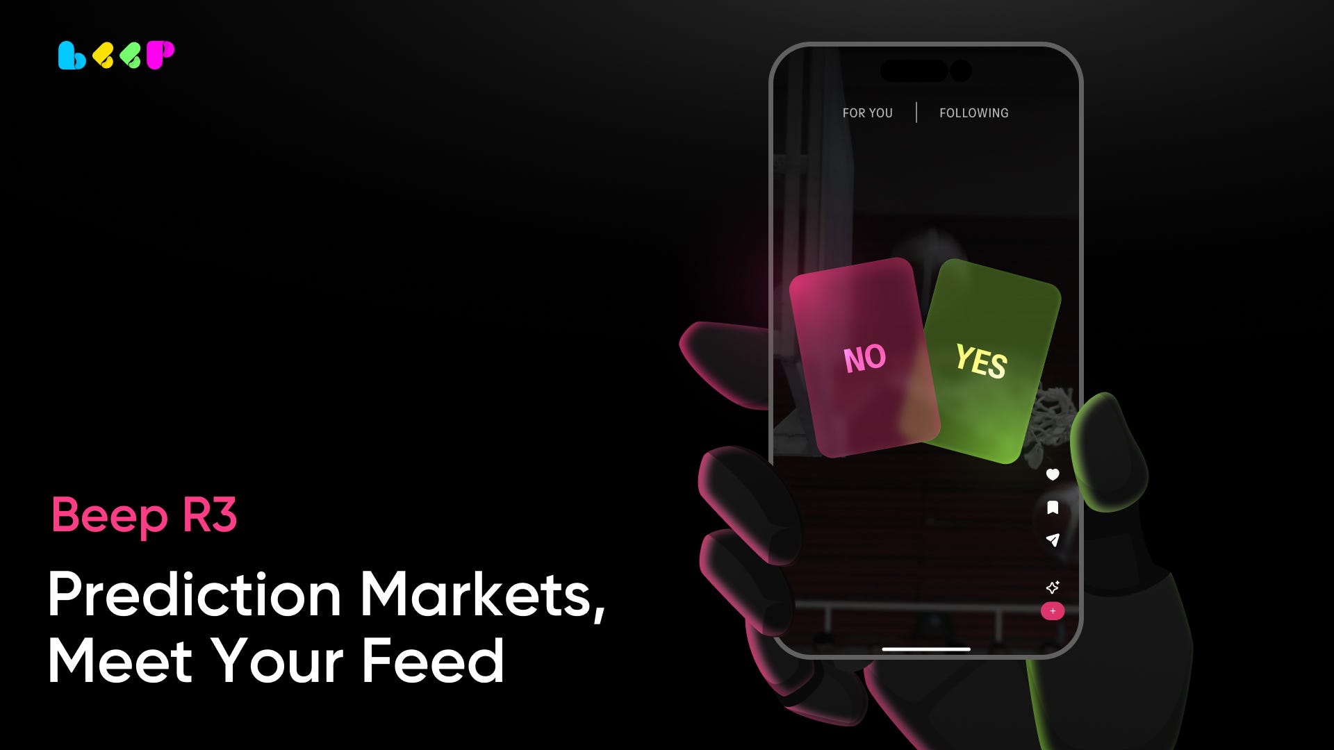 Beep R3: Prediction Markets, Meet Your Feed