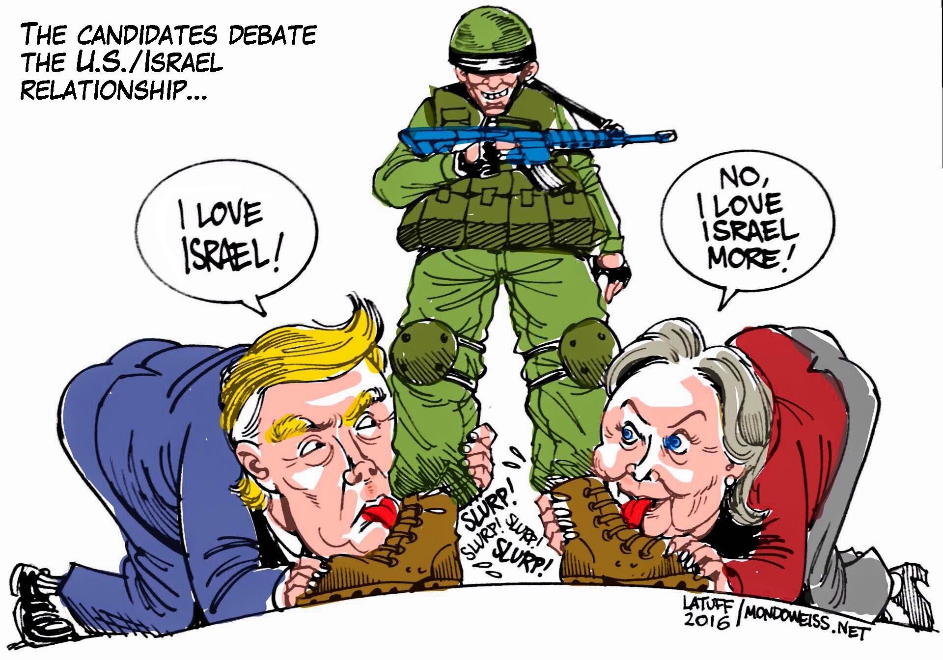 Image result for TRUMP ZIONIST CARTOON