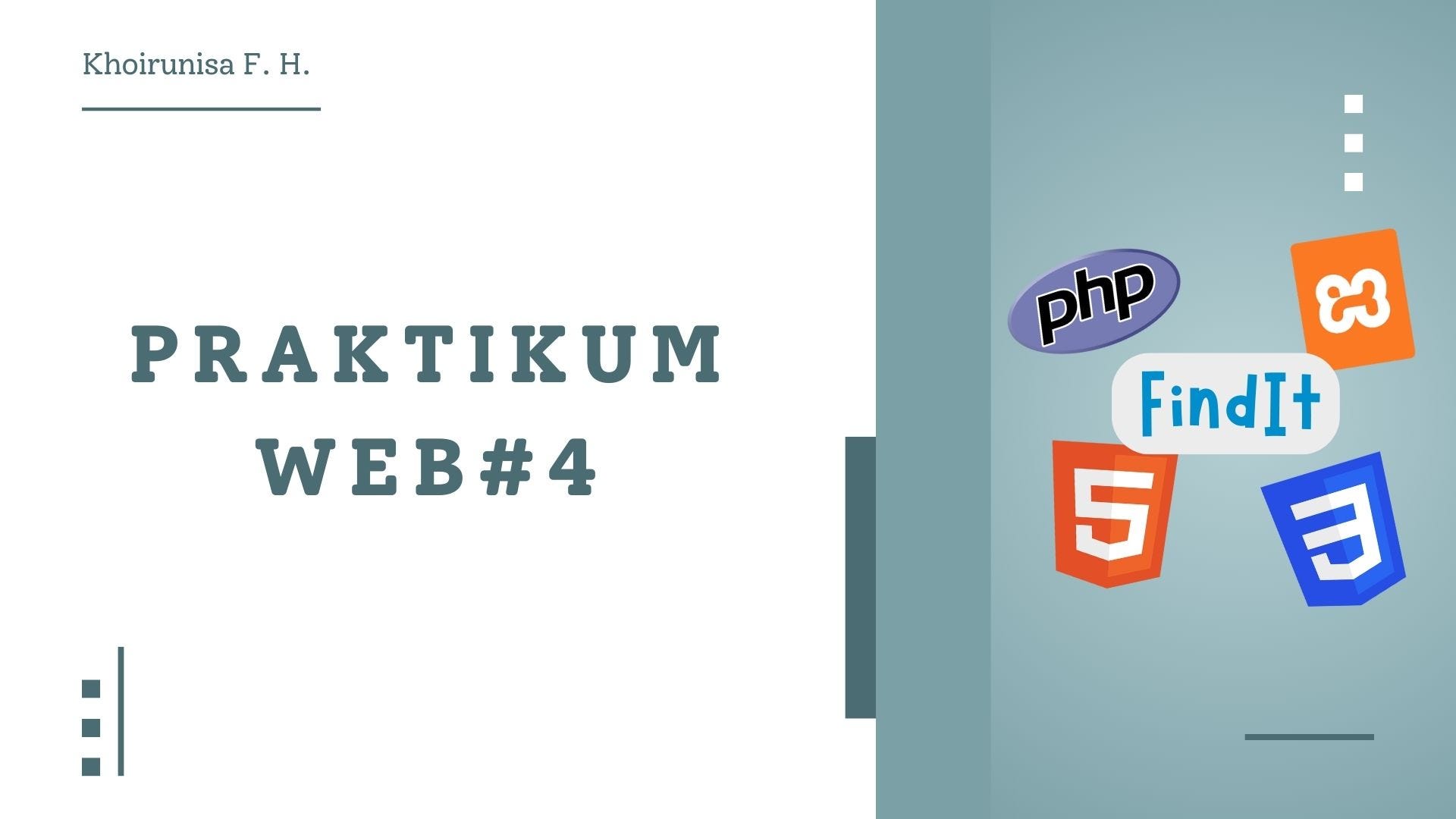 Praktikum Web 4 — Pengembangan Website FindIt dengan HTML, CSS, PHP, dan MySQL