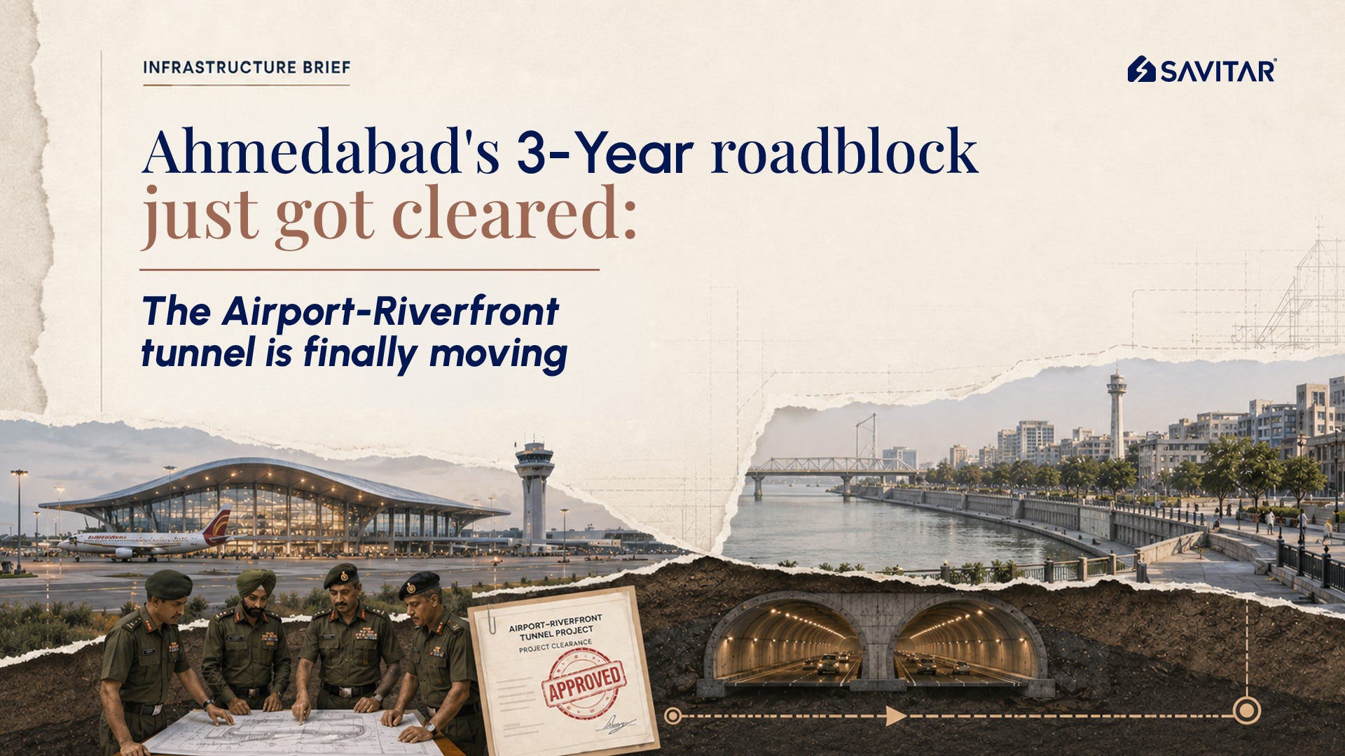 Ahmedabad Airport-Riverfront tunnel gets preliminary approval after 3