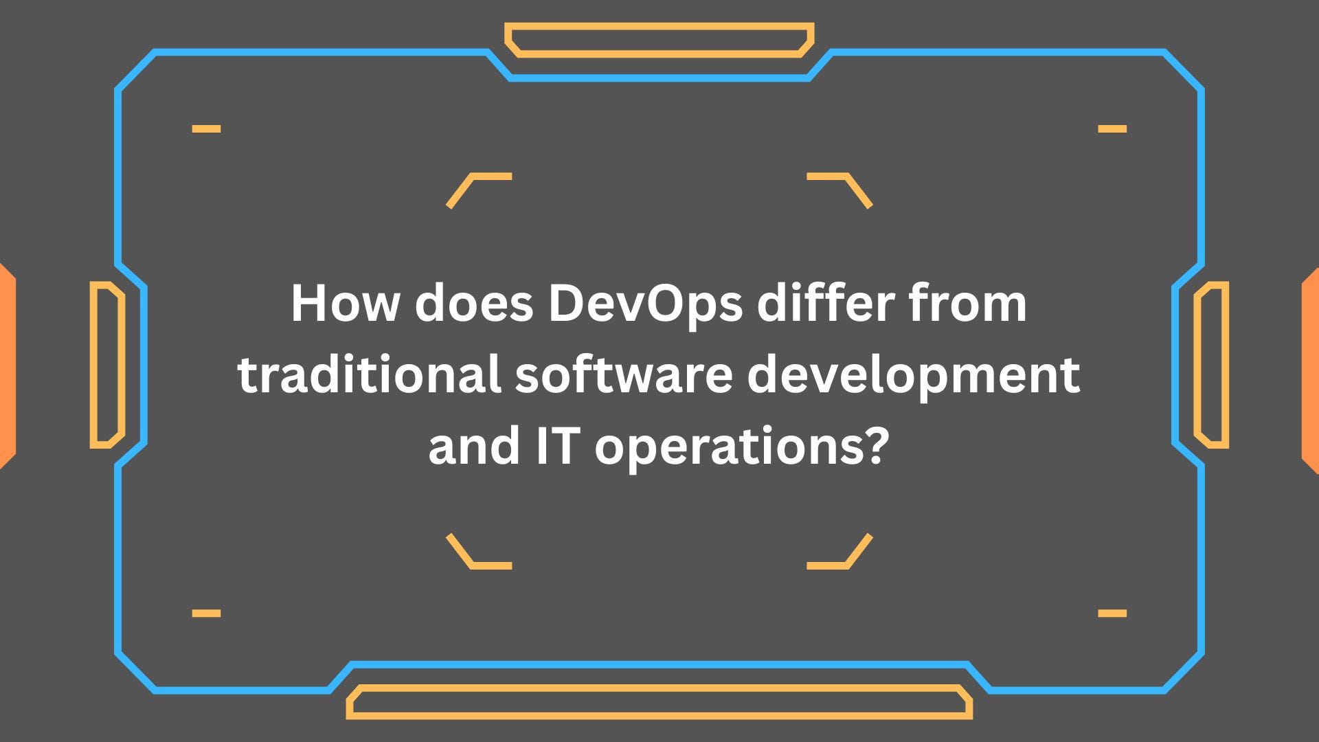 How does DevOps differ from traditional software development and IT operations?