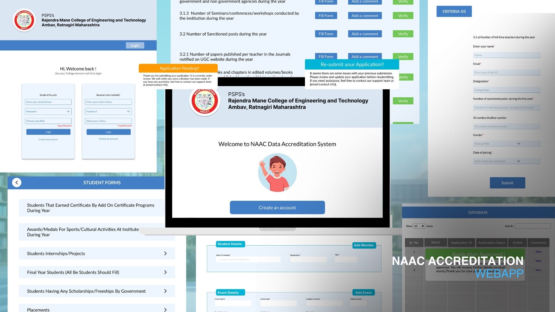 Digitalizing Academic Excellence: A UI/UX Case Study for a NAAC Accreditation System