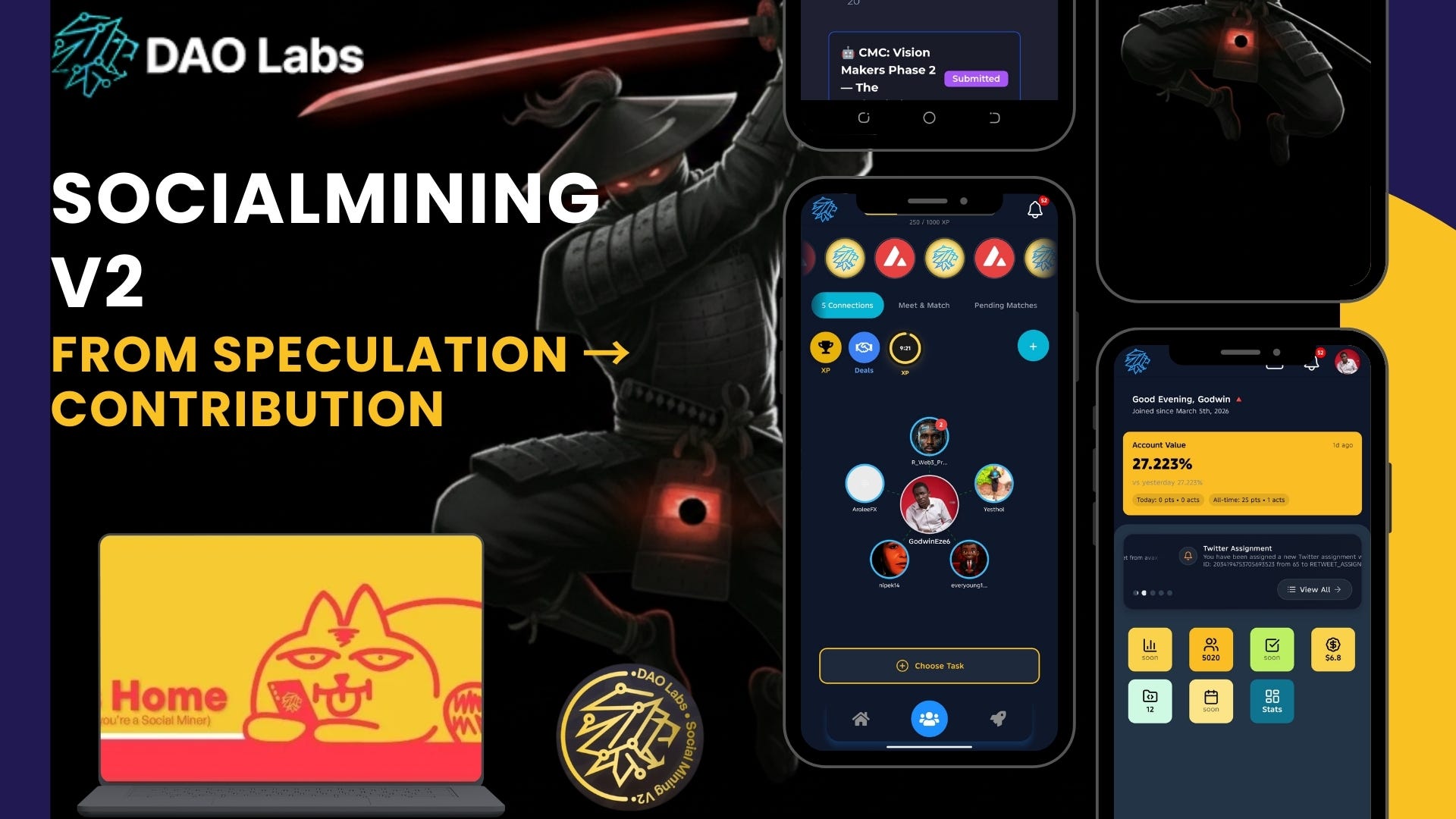 The Ninja Economy: How Social Mining V2 Turns Contribution into Power