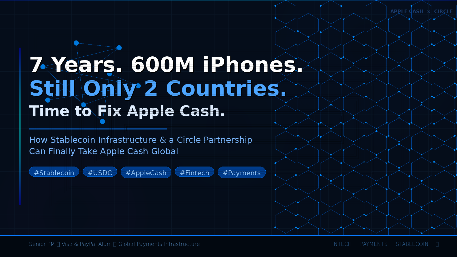 7 Years, 600 Million iPhones, and Still Only in Two Countries.
