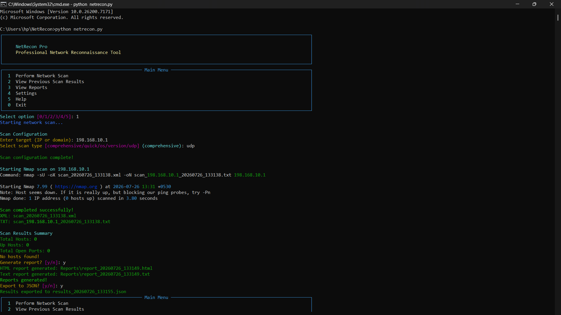 NetRecon Pro: The Story of Building a Cybersecurity Tool from Scratch— –