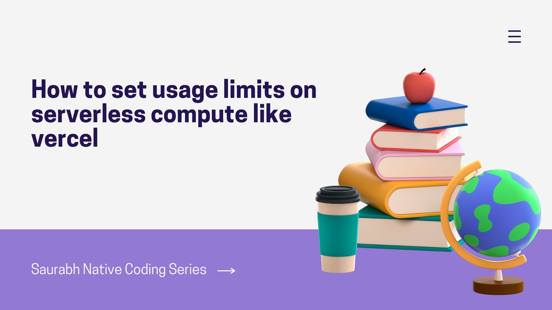 How to set usage limits on serverless compute like vercel