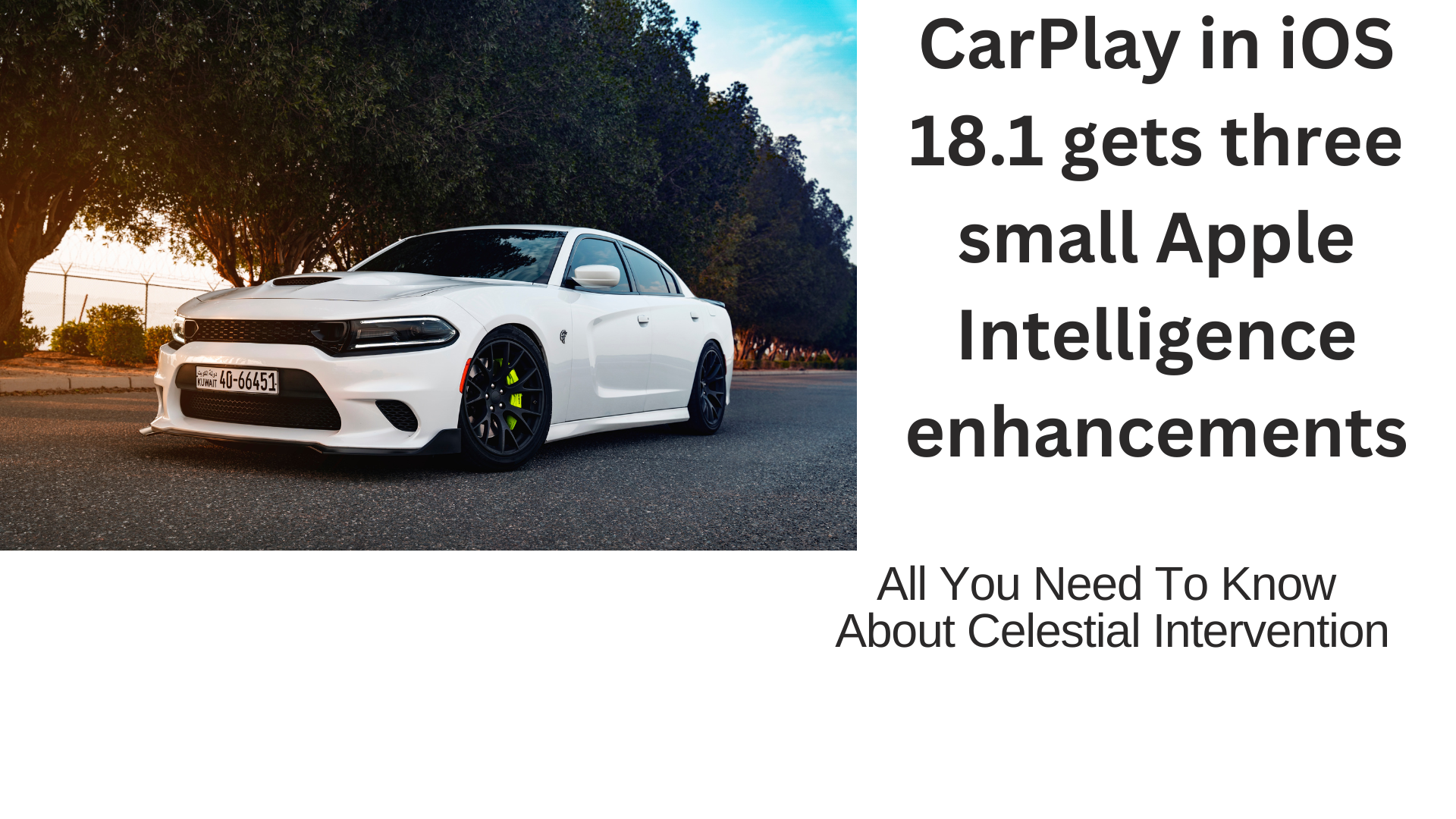 CarPlay in iOS 18.1 gets three small Apple Intelligence enhancements