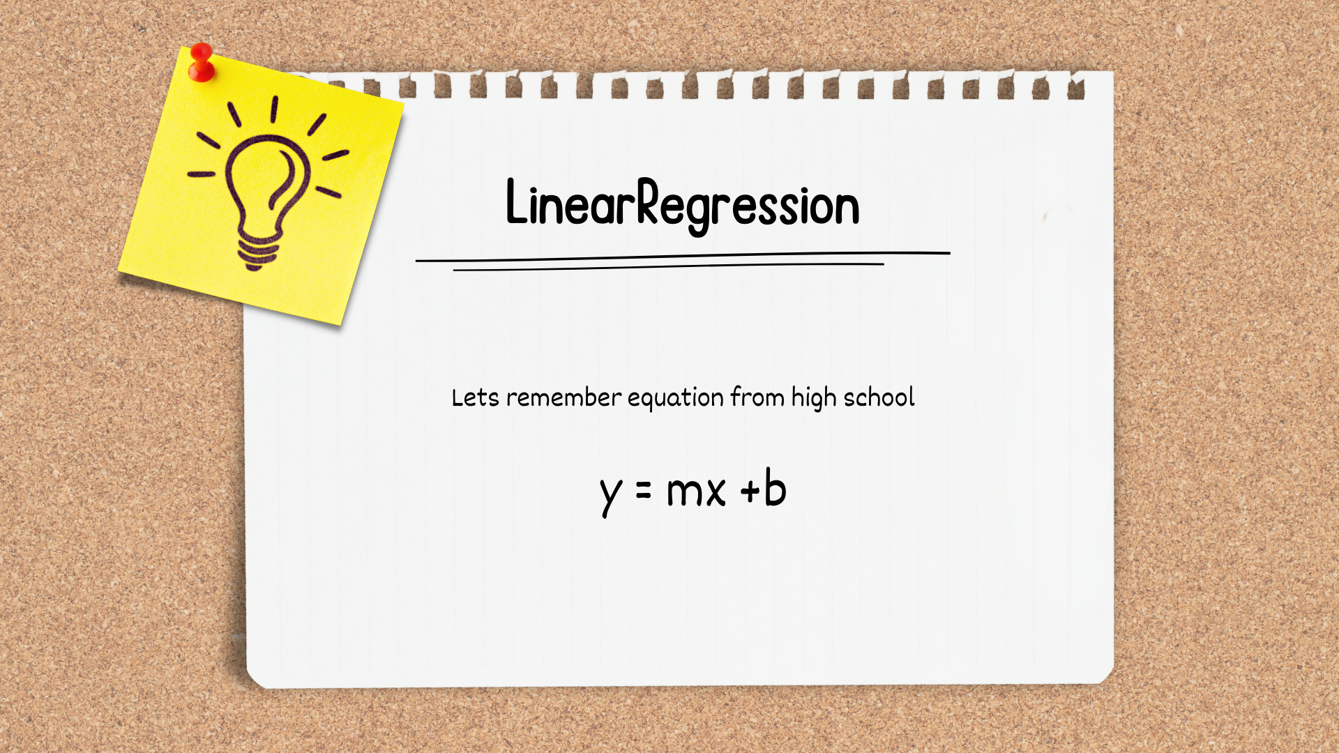 Linear Regression in a minute