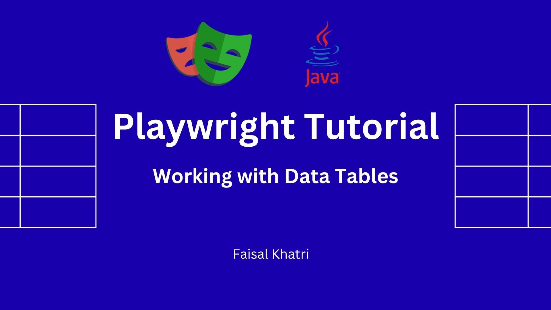 Working with Data Tables with Playwright Java