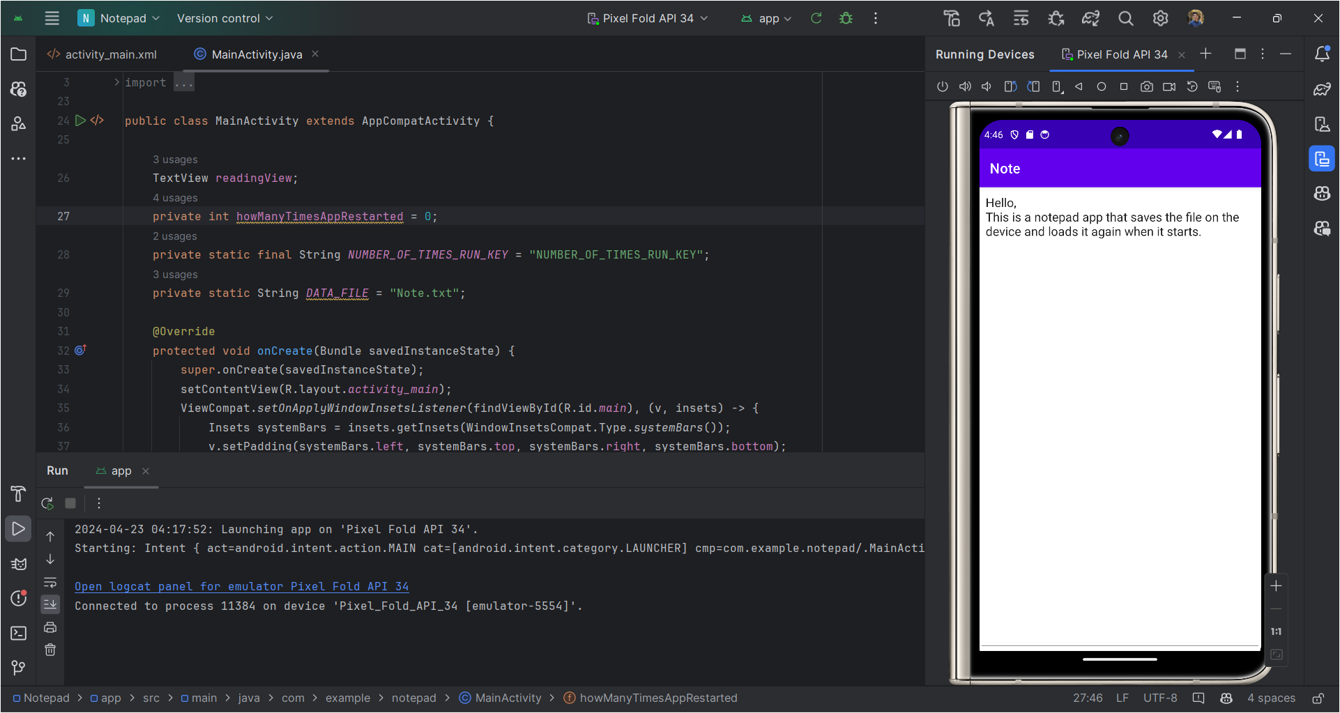 Unveiling My Latest Creation: The Smart-Save Notepad App