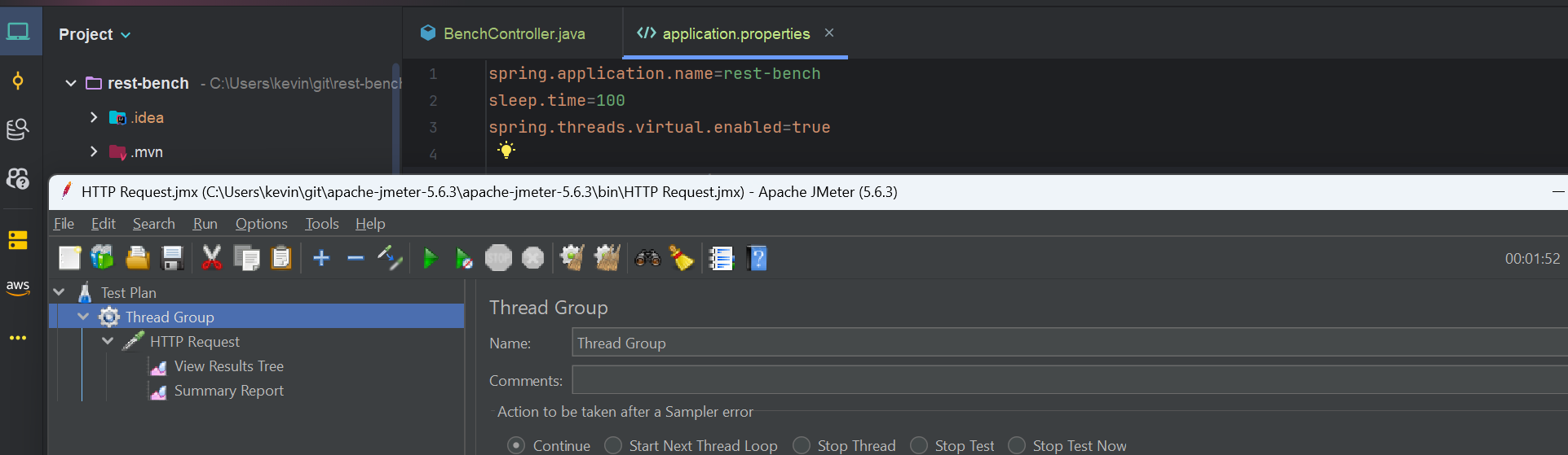 Using JMeter to Benchmark Virtual Threads in a Spring Boot REST API