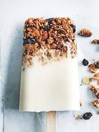 Banana Granola Popsicles 