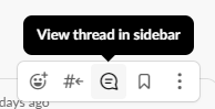 View Slack thread in sidebar