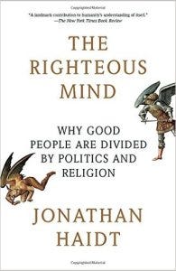 Book Cover: The Righteous Mind: Why Good People Are Divided by Politics and Religion