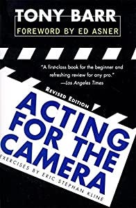 Acting for the Camera by Tony Barr Book Cover —Film Slate with Blue Text
