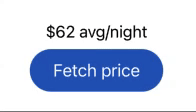 Animated gif of the UIKit version of the same pricing view. Shows that when the “Fetch price” button is being tapped, the displayed price is being updated.