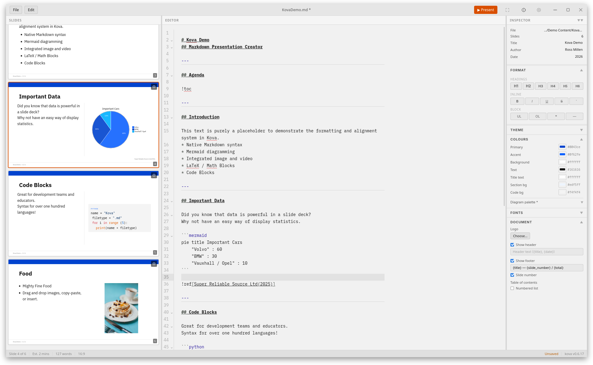 Kova: Building an Open Source, Privacy-First Presentation Tool for Markdown Users