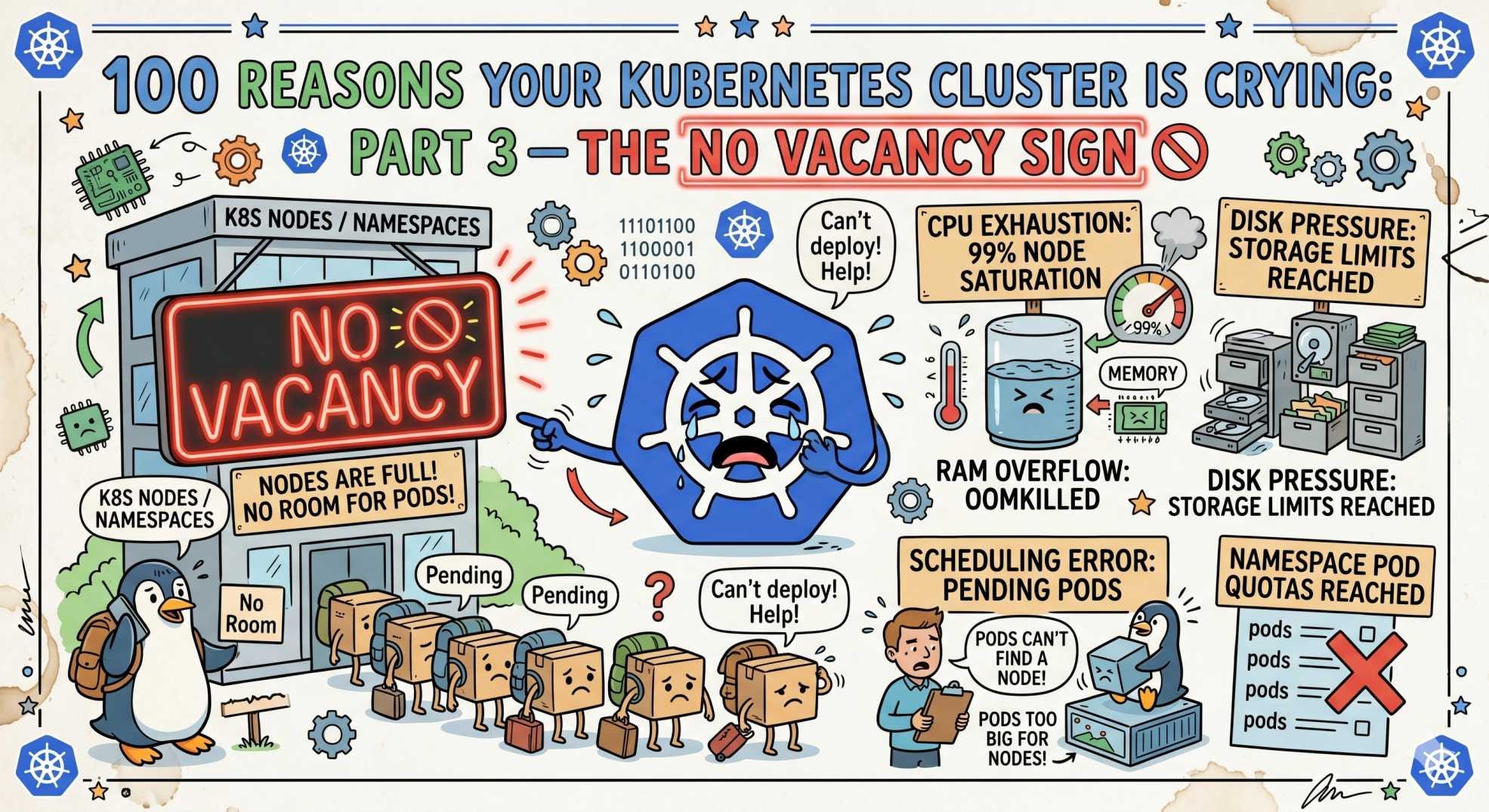 100 Reasons Your Kubernetes Cluster is Crying: Part 3- The No Vacancy Sign