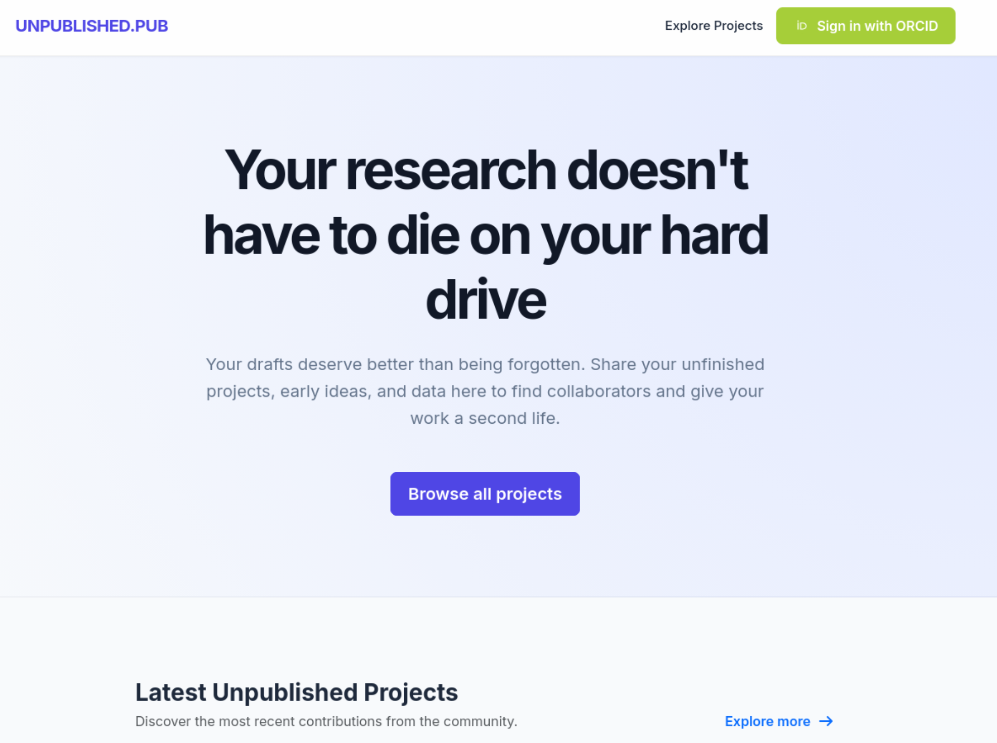 Your Hard Drive should not be the Graveyard of your Research Projects