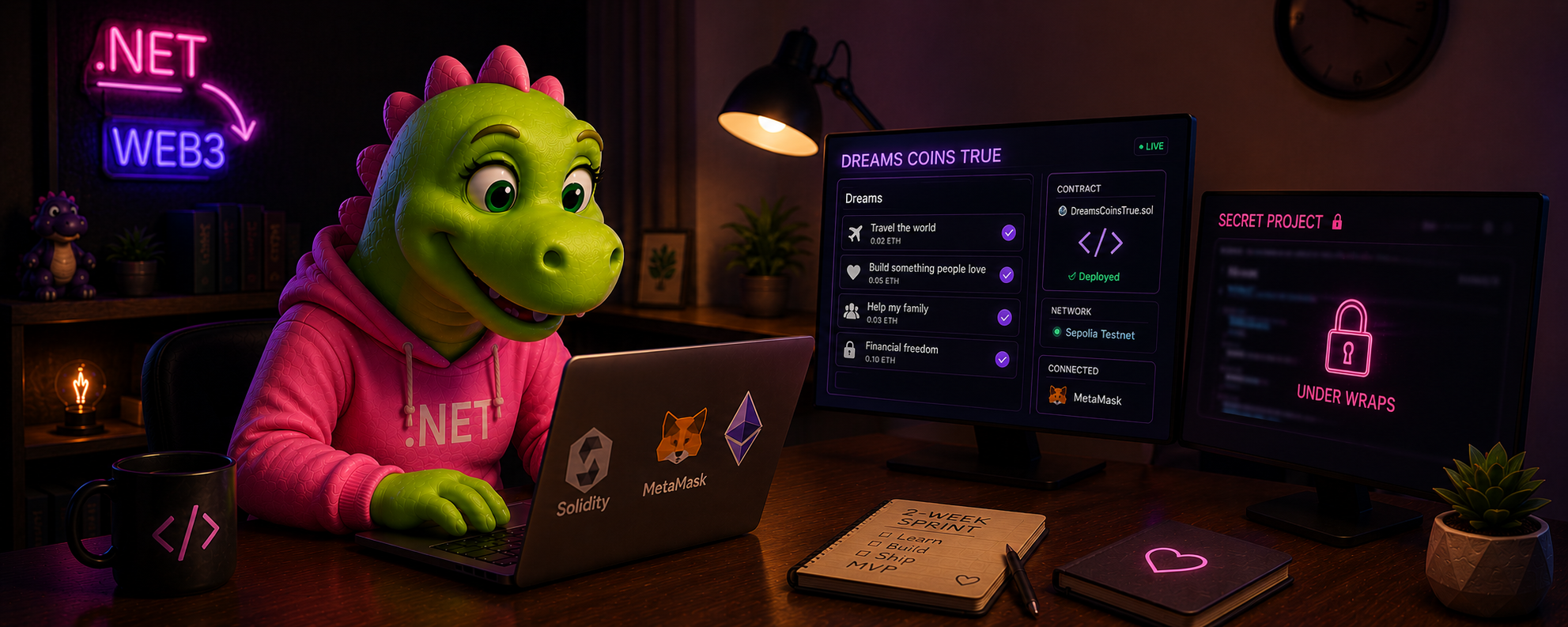 A .NET Dinosaur in Web3. Day 6: Wishlist or… “Dream Coins True”?