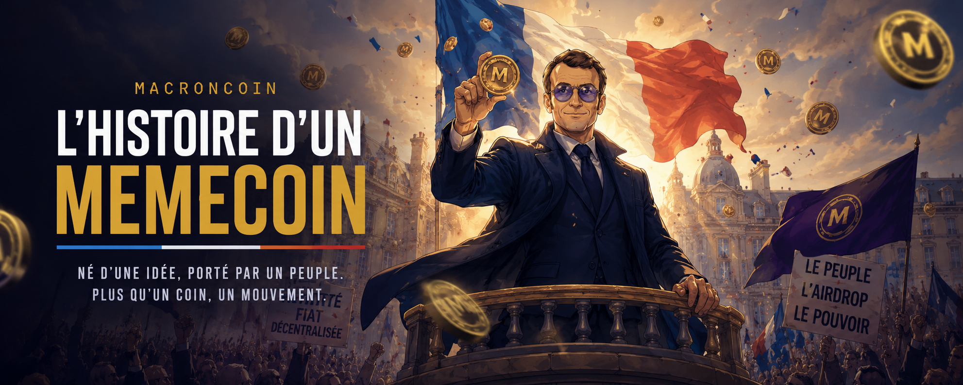 Macroncoin ($MACRON) : Entre Hype et Airdrop, la France s’empare de la Folie Memecoin