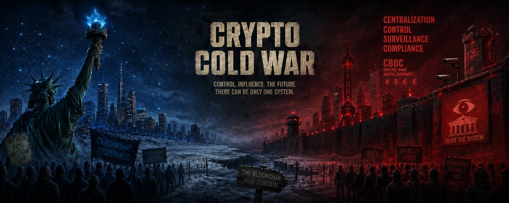 The End or A Tale of Two Cities: Crypto Cold War in 2026