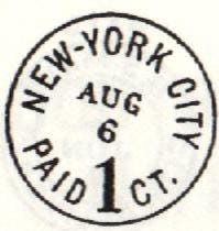 New York City carrier postal marking