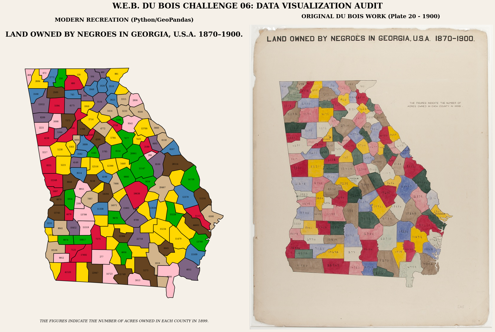 Data & History & Soul: Recreating History W.E.B Du Bois Plate. No: 20
