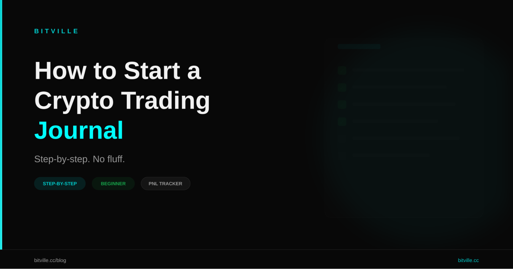 How to Start a Crypto Trading Journal (Step-by-Step)