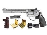 Dan Wesson 8&#34; Dual Ammo, Dual Grip Revolver, Silver