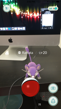 Augmented Reality in Pokemon Go